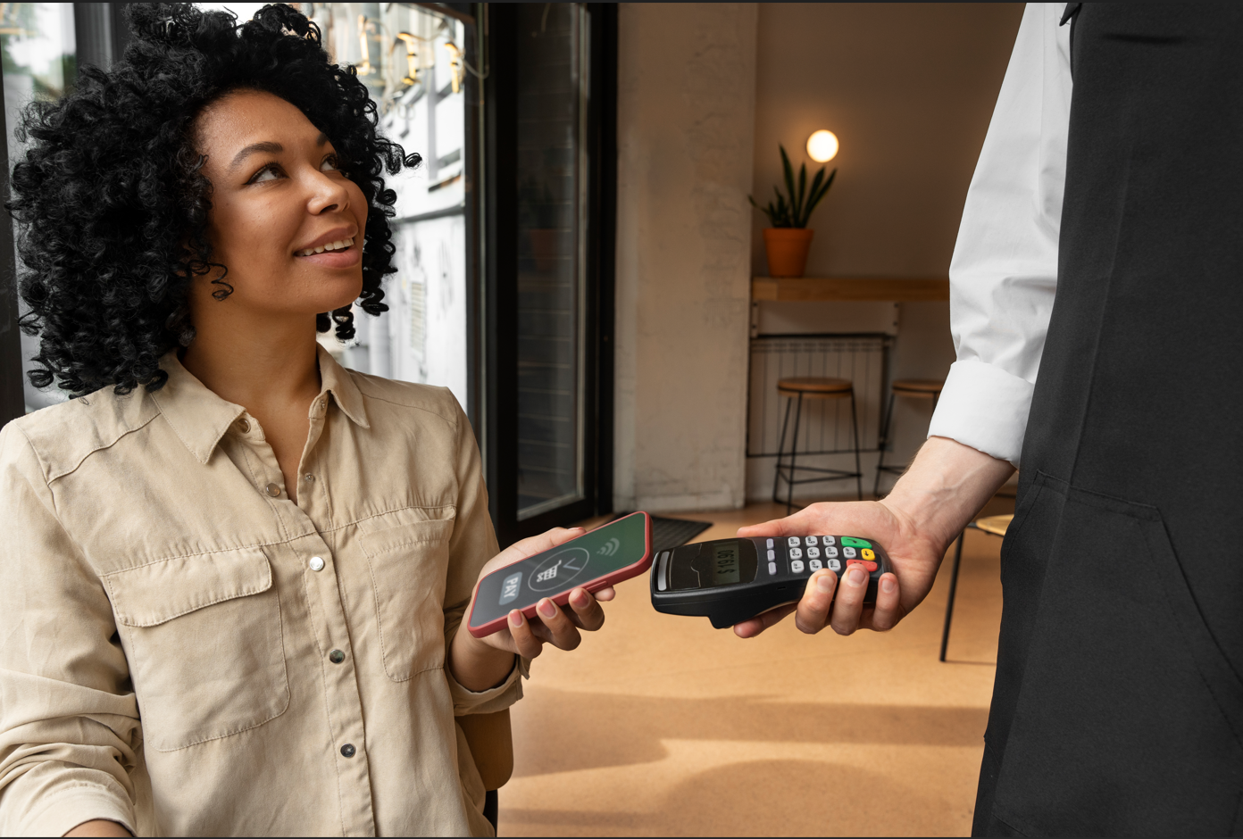 Mobile payment being processed